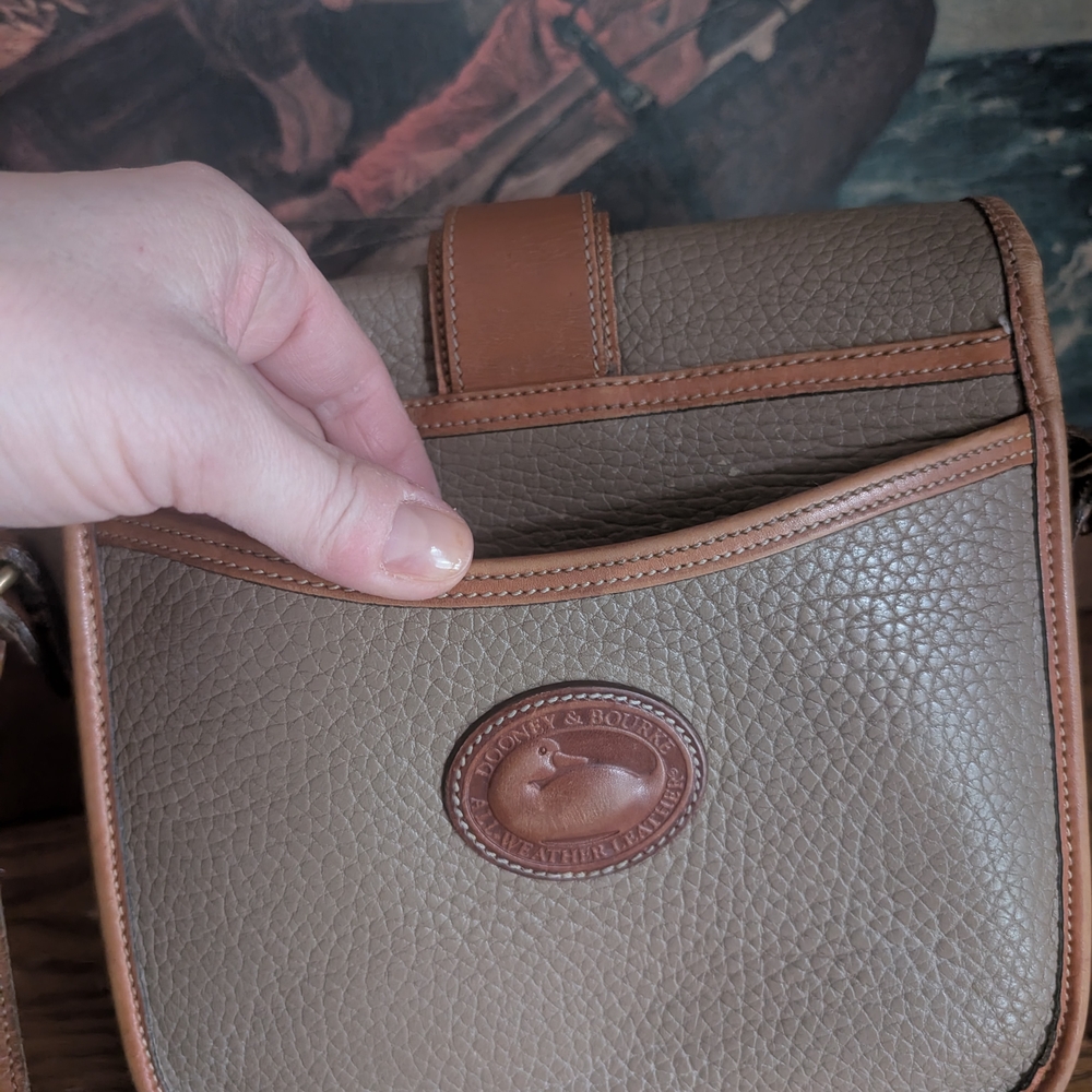 Dooney & Bourke Tan and Brown Crossbody Bag - Picture 7 of 8